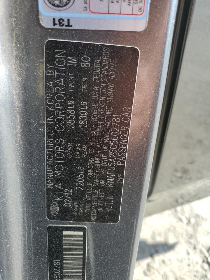 2012 Kia Forte Ex VIN: KNAFU5A25C5602781 Lot: 56185525