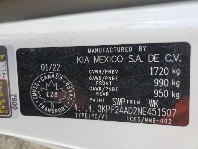 2022 KIA FORTE FE