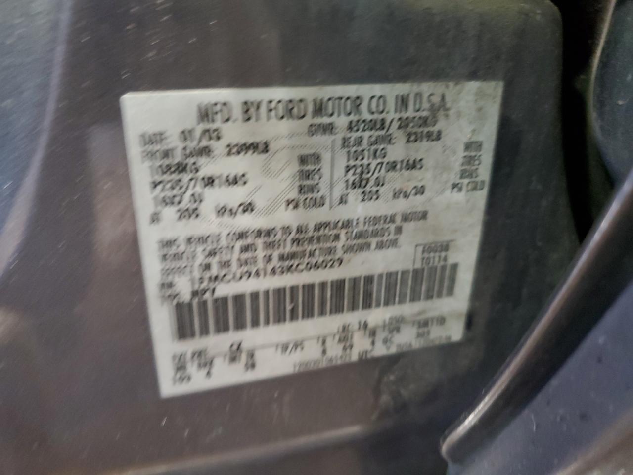 2003 Ford Escape Limited VIN: 1FMCU94143KC06029 Lot: 58979025