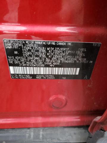 2013 TOYOTA RAV4 XLE  