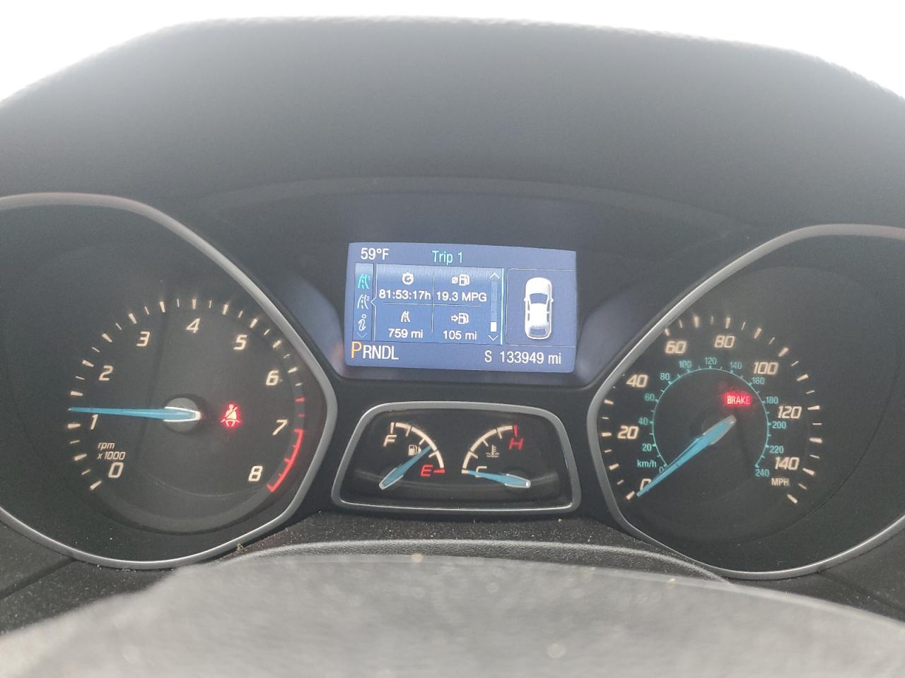 2014 Ford Focus Se VIN: 1FADP3F2XEL205747 Lot: 57049485