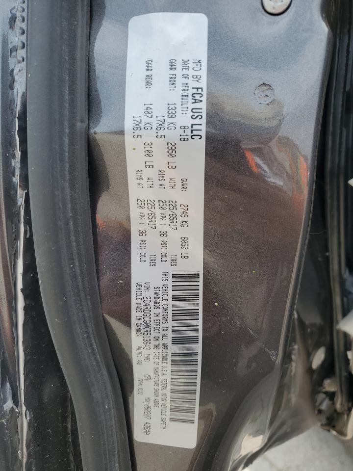 2019 Dodge Grand Caravan Sxt VIN: 2C4RDGCG0KR513643 Lot: 57435025