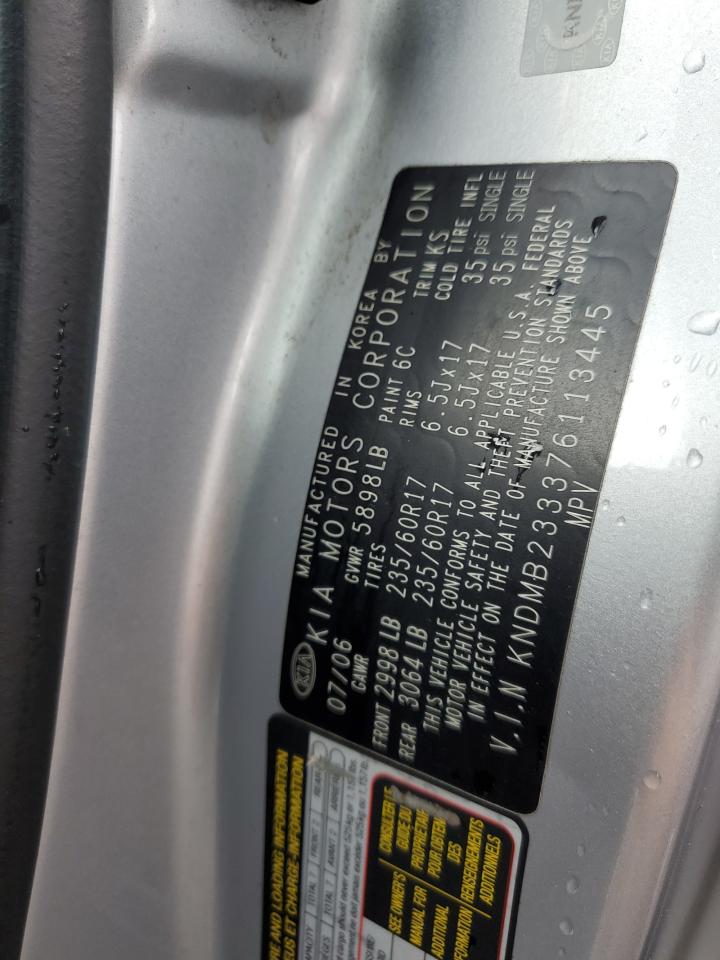 2007 Kia Sedona Ex VIN: KNDMB233376113445 Lot: 56474045