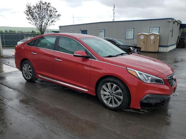  HYUNDAI SONATA 2017 Red
