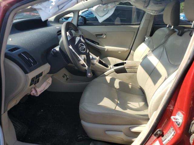  TOYOTA PRIUS 2015 Czerwony