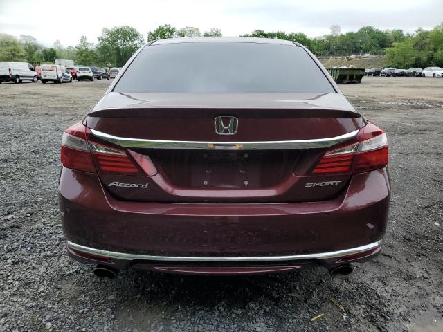 Седани HONDA ACCORD 2017 Бургунді