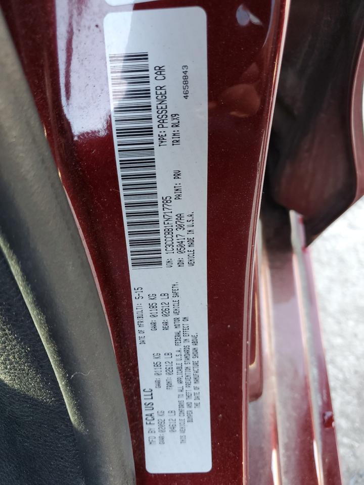 2015 Chrysler 200 S VIN: 1C3CCCBB1FN717785 Lot: 57313065