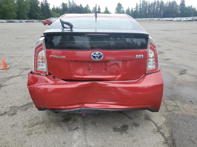  TOYOTA PRIUS 2012 Red