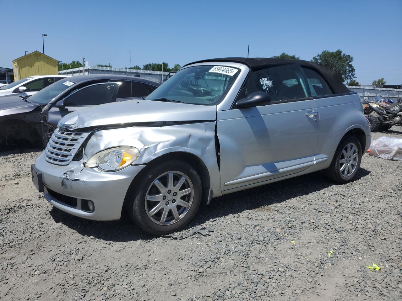 2007 Chrysler Pt Cruiser Touring silver cabrio gas 3C3JY55E57T588588 photo #1