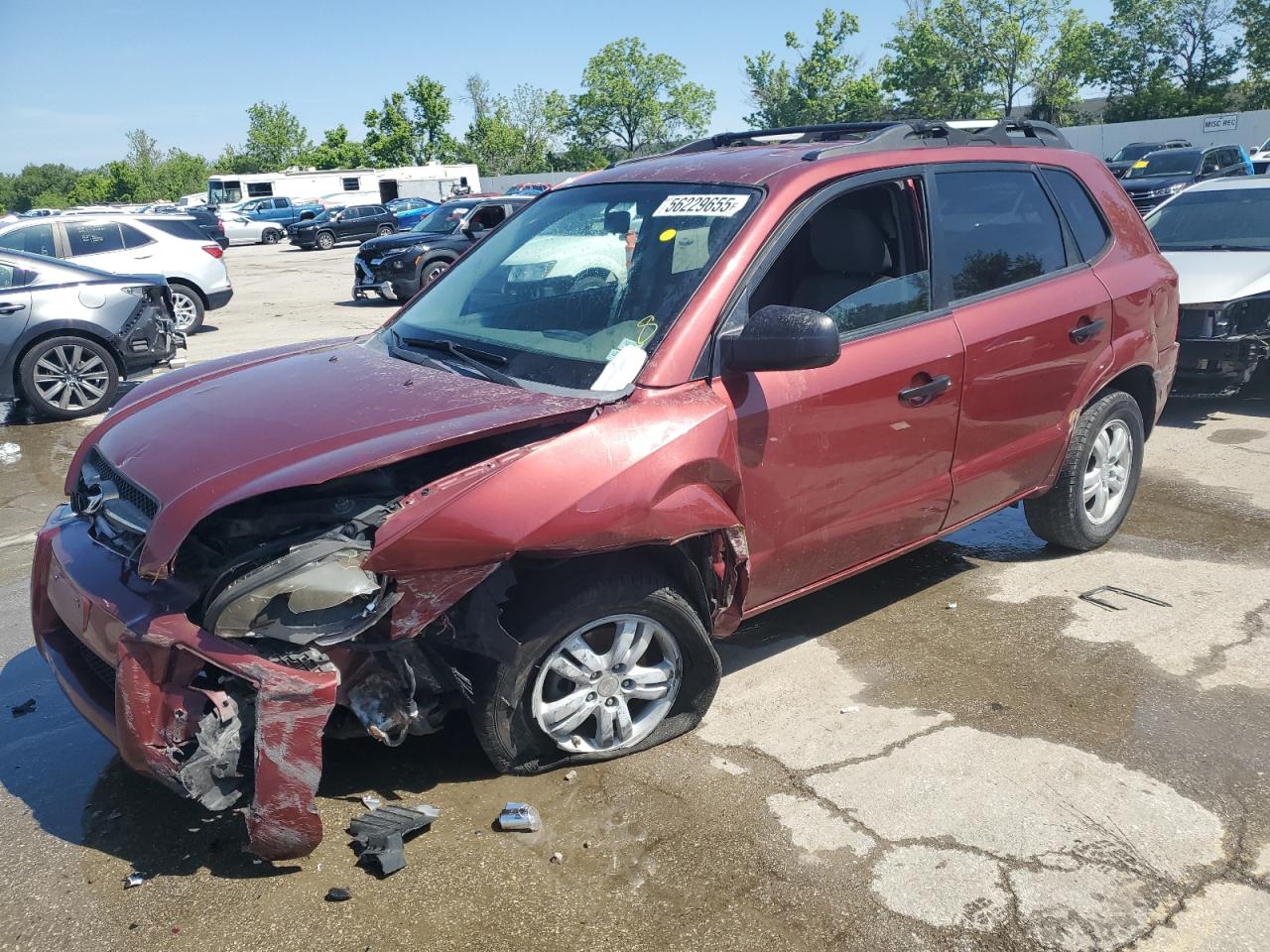 2008 Hyundai Tucson Gls იყიდება Bridgeton-ში, MO - Front End