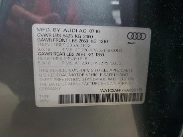 2017 AUDI Q5 PREMIUM  