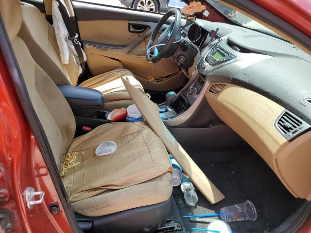  HYUNDAI ELANTRA 2013 Red
