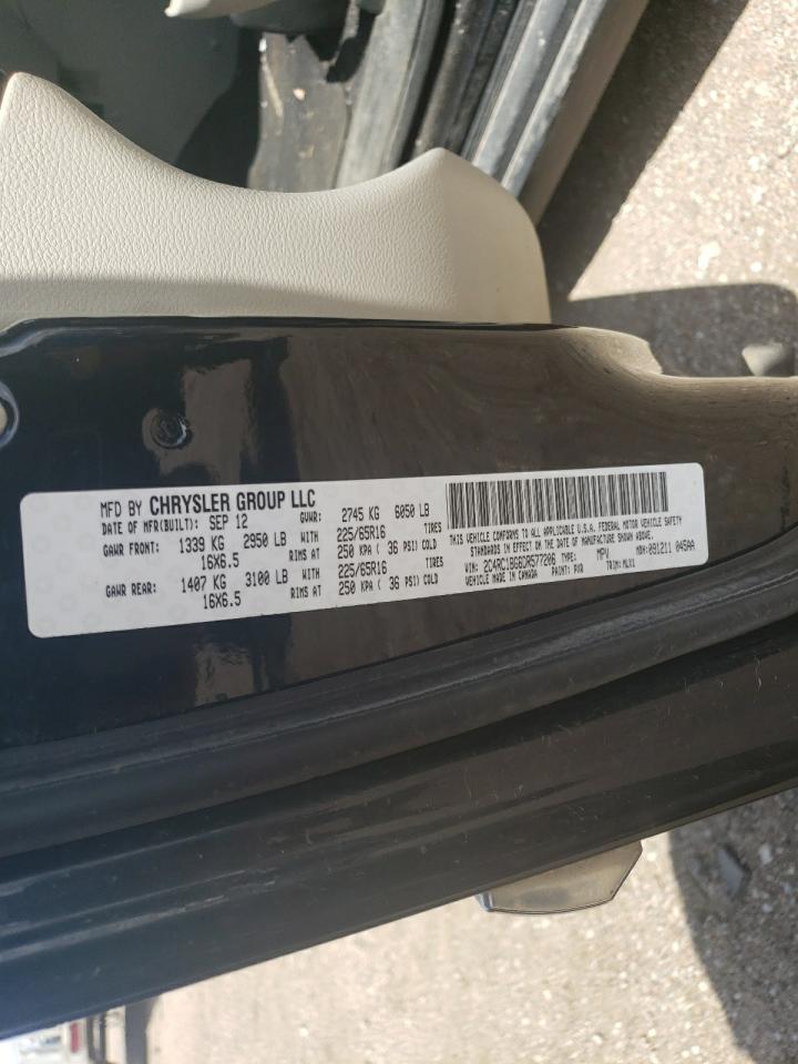 2013 Chrysler Town & Country Touring VIN: 2C4RC1BG6DR577206 Lot: 57508505