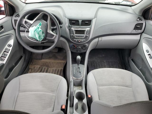 Hatchbacks HYUNDAI ACCENT 2017 Czerwony