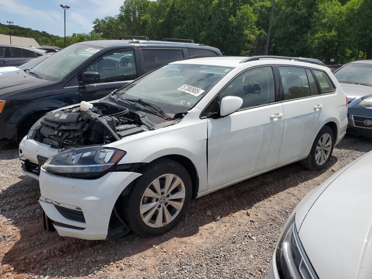 2019 Volkswagen Golf Sportwagen S en Venta en York Haven, PA - Front End