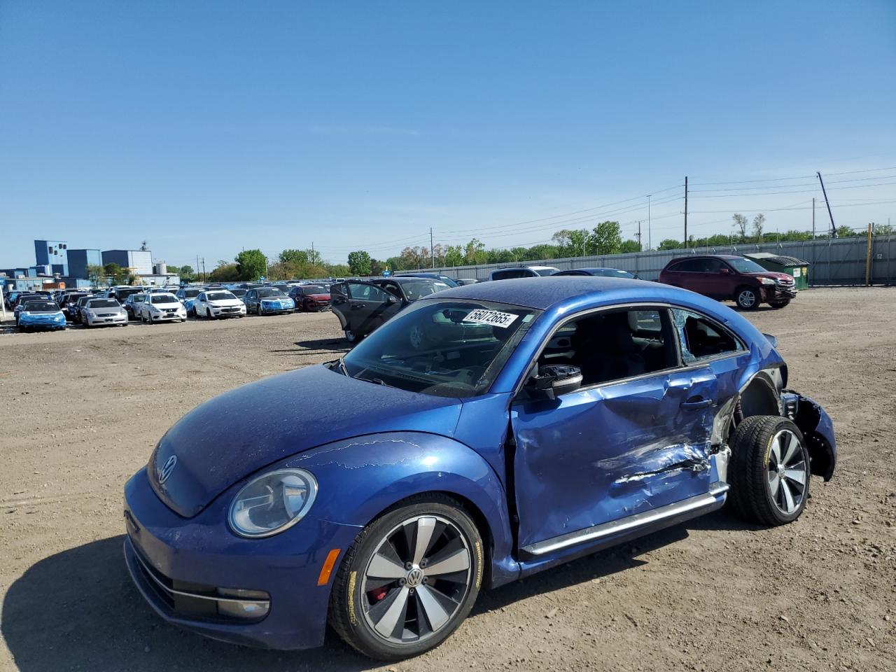 2012 Volkswagen Beetle Turbo en Venta en Des Moines, IA - Side