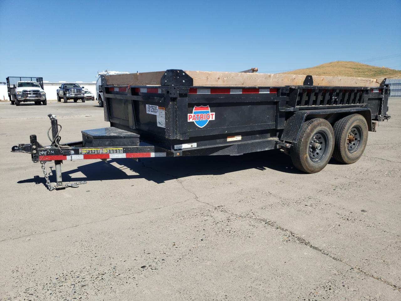 2025 Carry-On 7X14Dlpe14K-Tp Dump Trailer na sprzedaż w Sacramento, CA - Minor Dent/Scratches