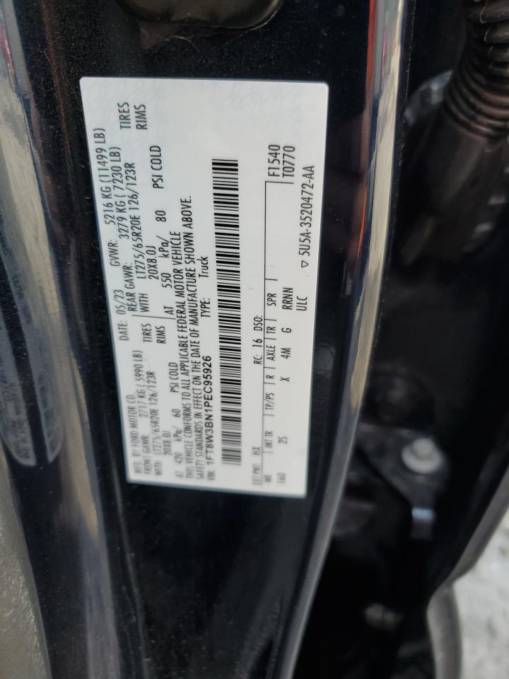 2023 Ford F350 Super Duty VIN: 1FT8W3BN1PEC95926 Lot: 56963545