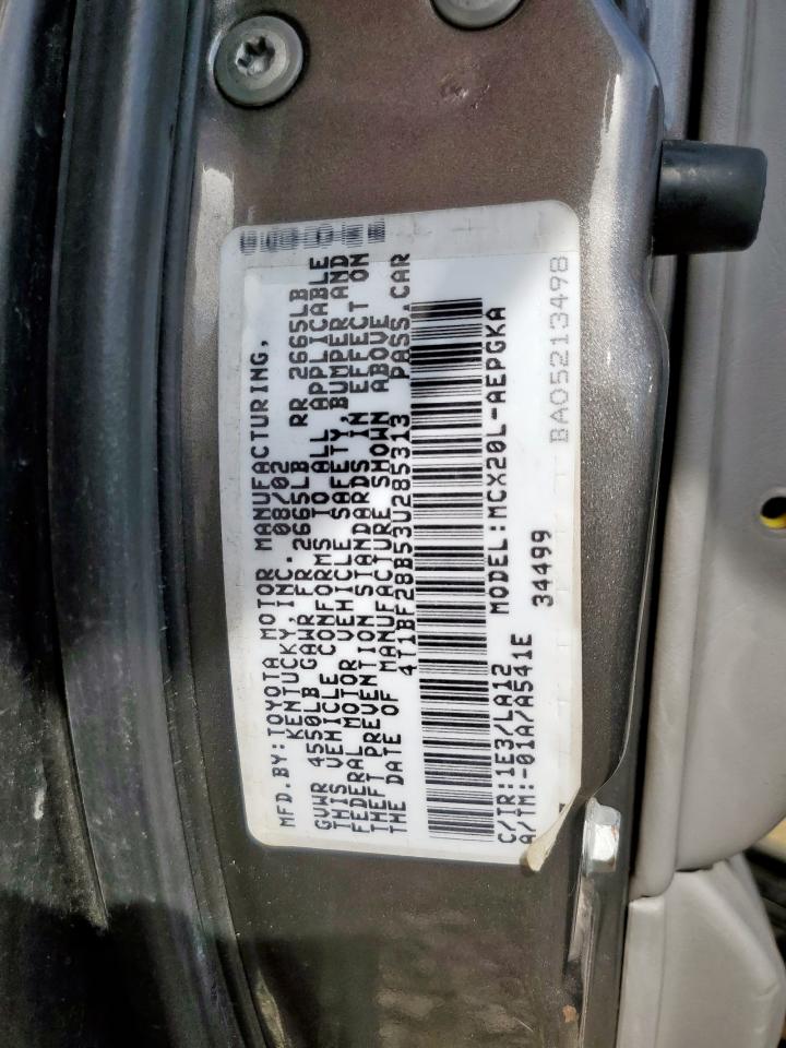 2003 Toyota Avalon Xl VIN: 4T1BF28B53U285313 Lot: 56912915