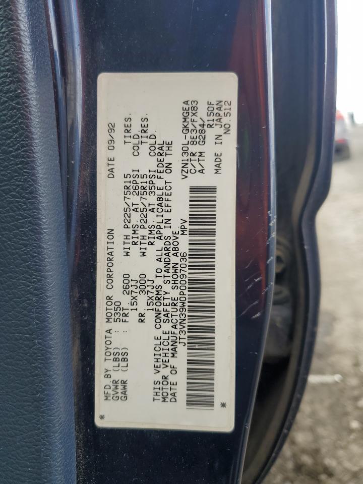 1993 Toyota 4Runner Vn39 Sr5 VIN: JT3VN39W0P0097036 Lot: 56762845