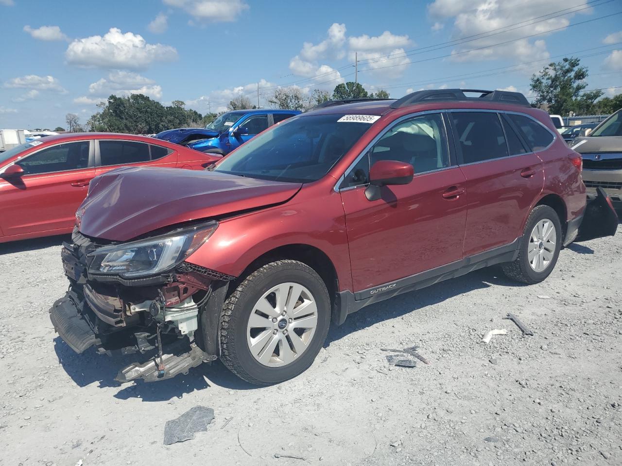 2018 Subaru Outback 2.5I Premium на продаже в Riverview, FL - Front End