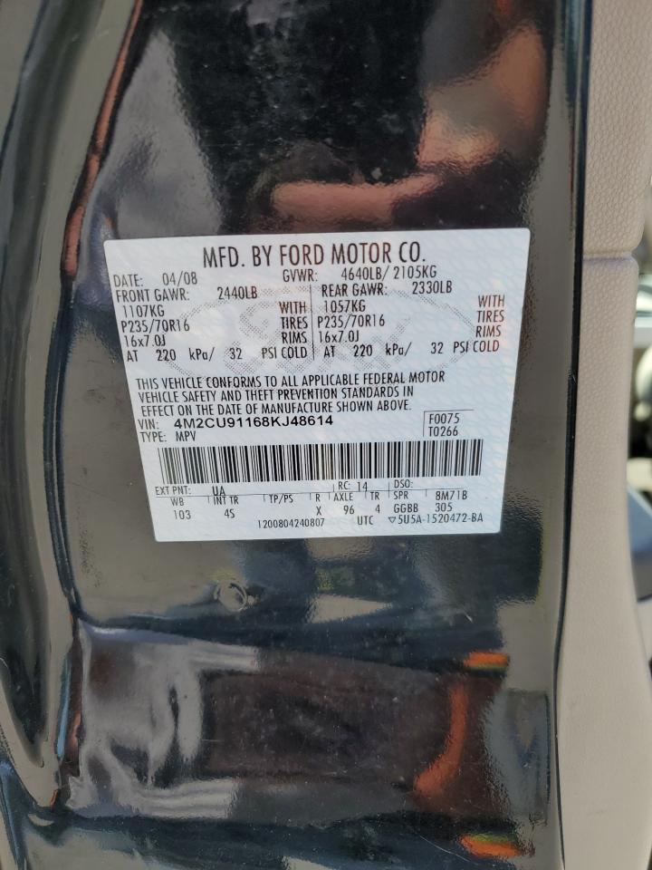 2008 Mercury Mariner VIN: 4M2CU91168KJ48614 Lot: 56472025