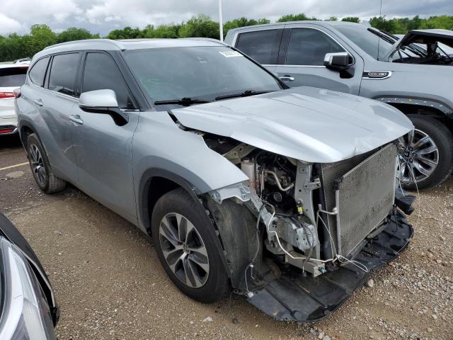 TOYOTA HIGHLANDER 2022 Серебристый