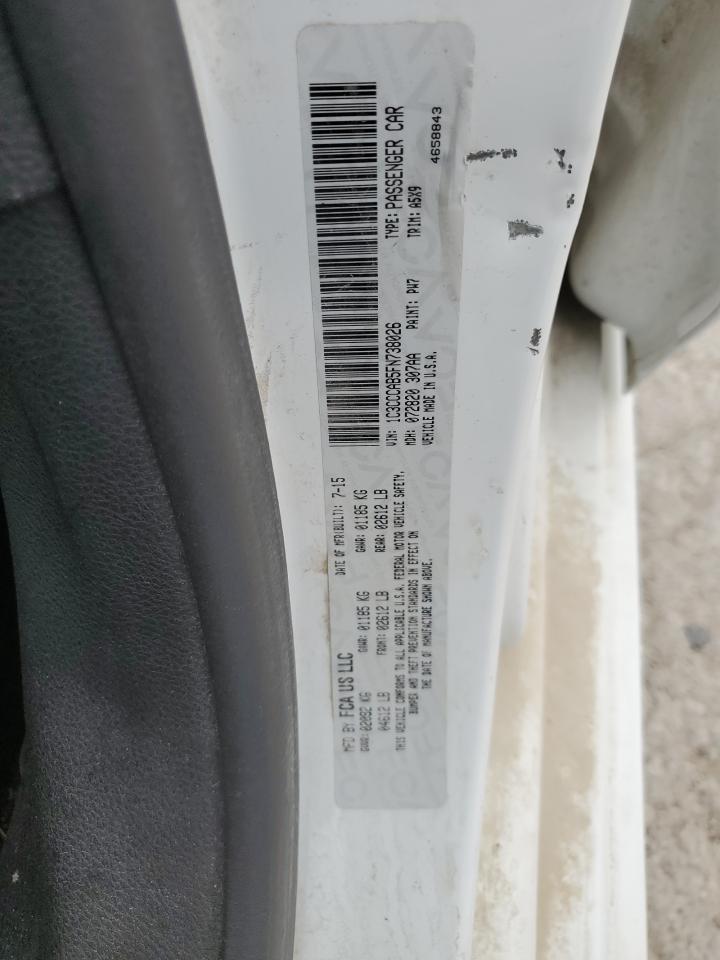 2015 Chrysler 200 Limited VIN: 1C3CCCAB5FN738026 Lot: 57094605
