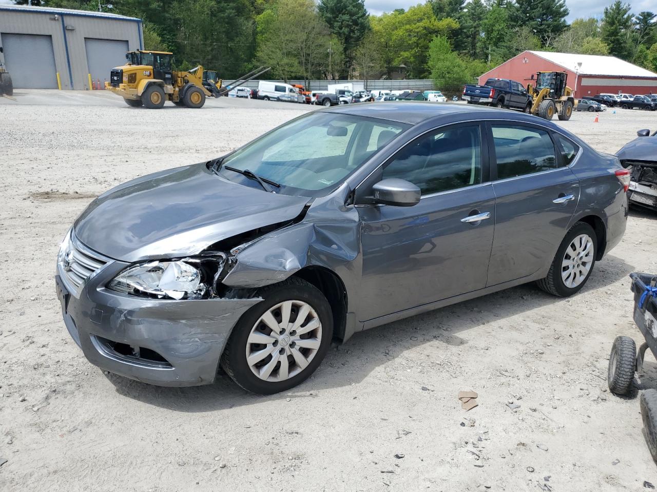 2015 Nissan Sentra S na sprzedaż w Mendon, MA - Front End