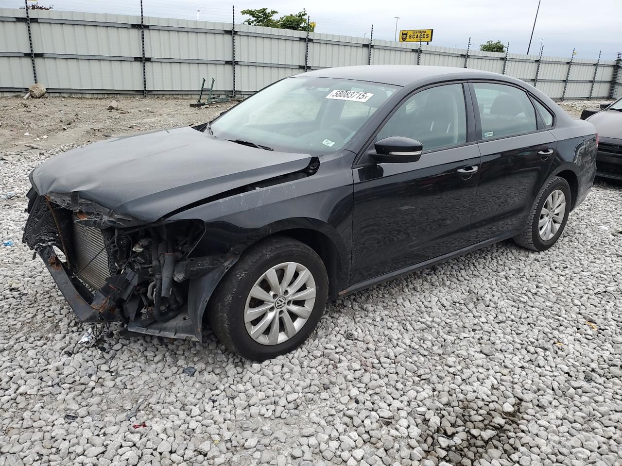 2015 Volkswagen Passat S de vânzare în Cahokia Heights, IL - Front End