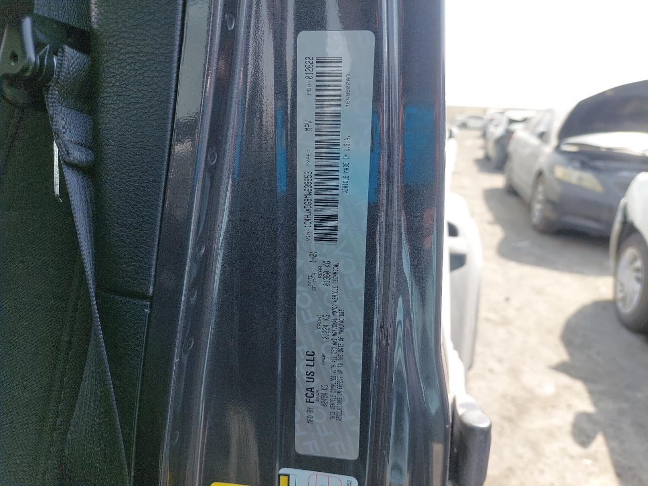 1C4HJXDG9MW639853 - 2021 Jeep WRANGLER - #57536465