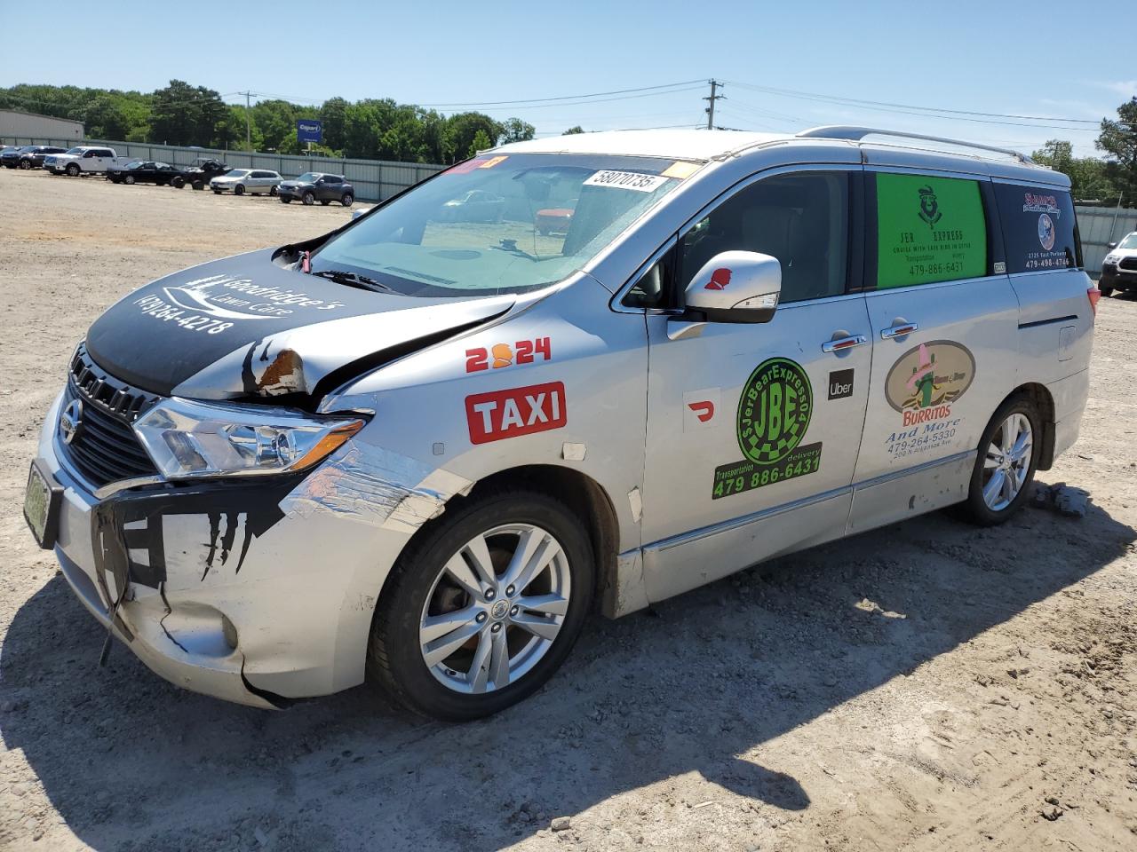 2012 Nissan Quest S de vânzare în Conway, AR - Side