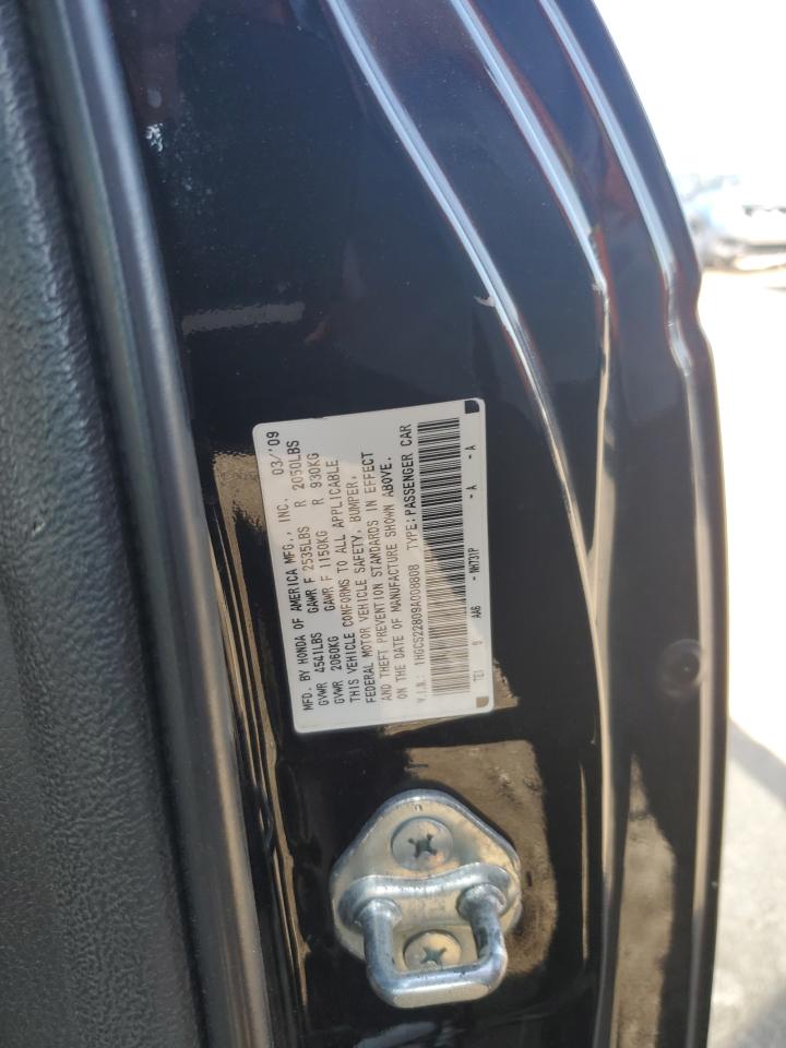 2009 Honda Accord Exl VIN: 1HGCS22809A008808 Lot: 80263785