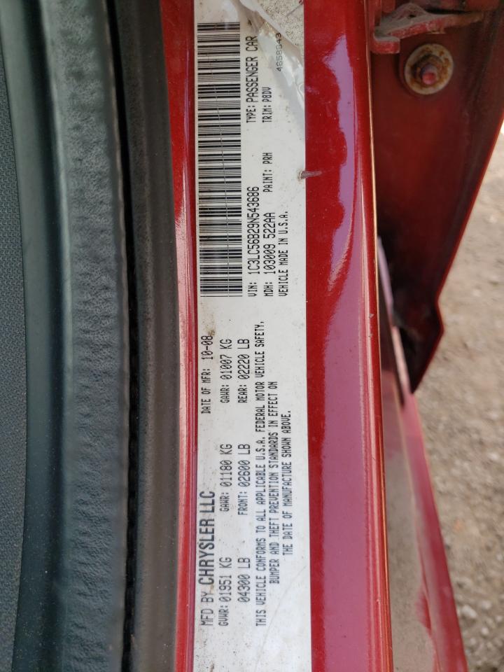 2009 Chrysler Sebring Touring VIN: 1C3LC56B29N543686 Lot: 56797355