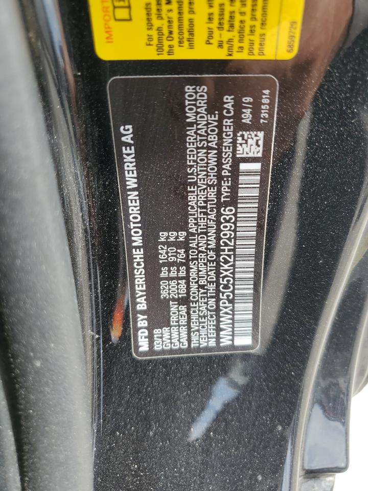 2019 Mini Cooper VIN: WMWXP5C5XK2H29936 Lot: 56713285