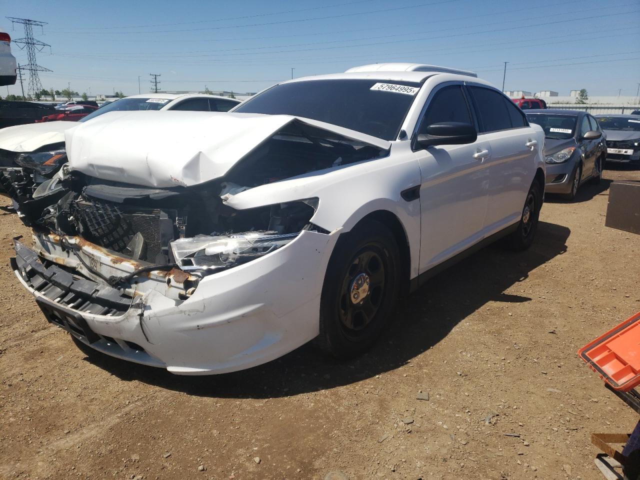 2014 Ford Taurus Police Interceptor იყიდება Elgin-ში, IL - Front End