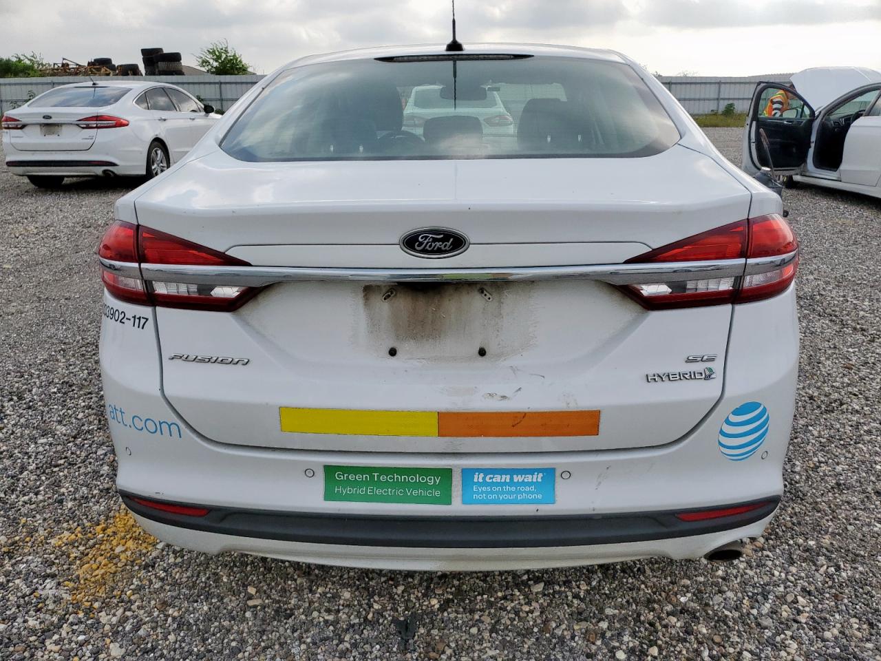 2017 Ford Fusion Se Hybrid VIN: 3FA6P0LU0HR408973 Lot: 54037705
