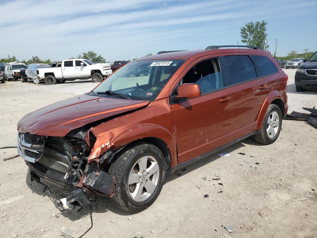 2012 Dodge Journey Sxt للبيع في Kansas City، KS - Front End
