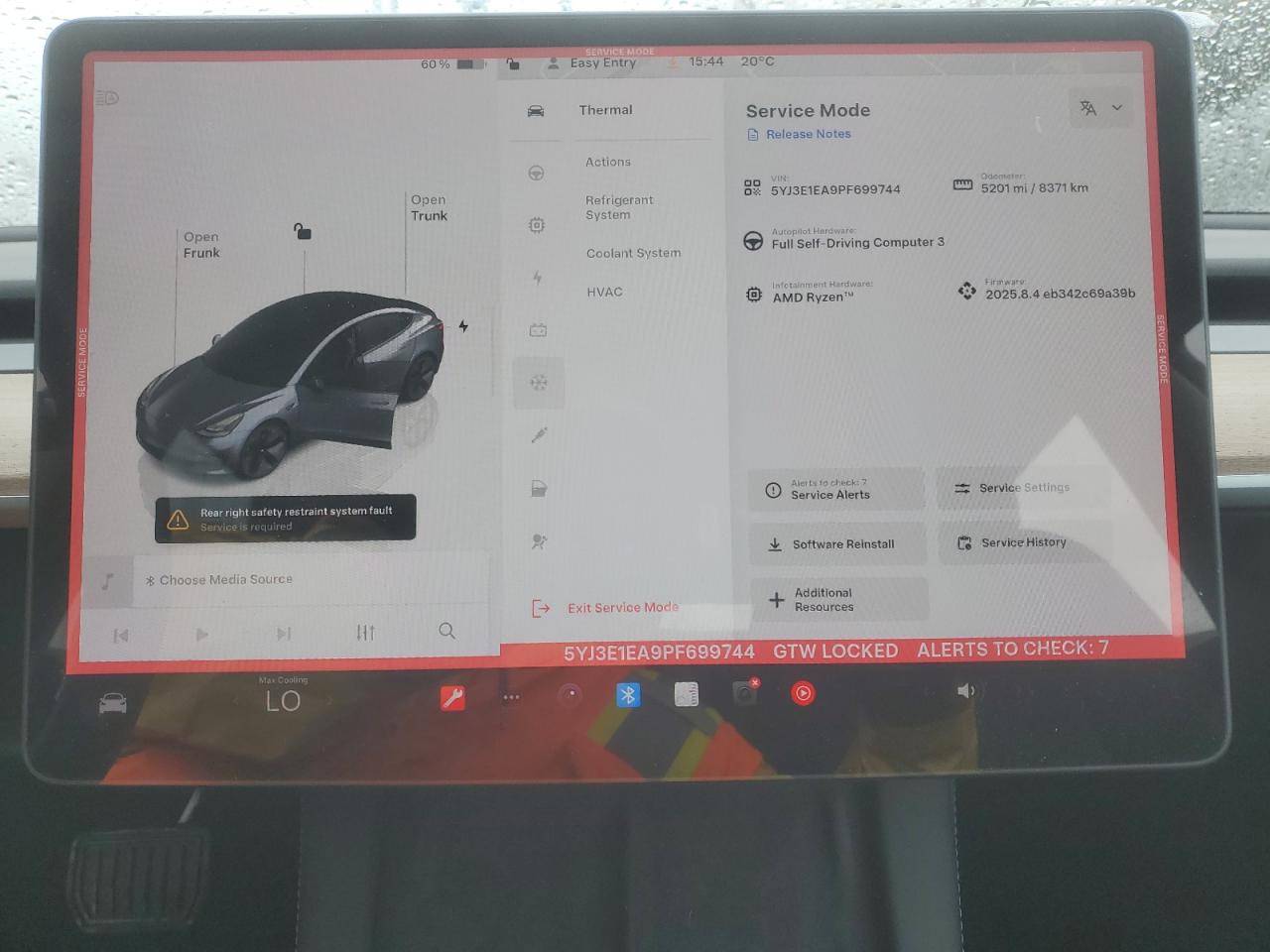 2023 Tesla Model 3 VIN: 5YJ3E1EA9PF699744 Lot: 56407215