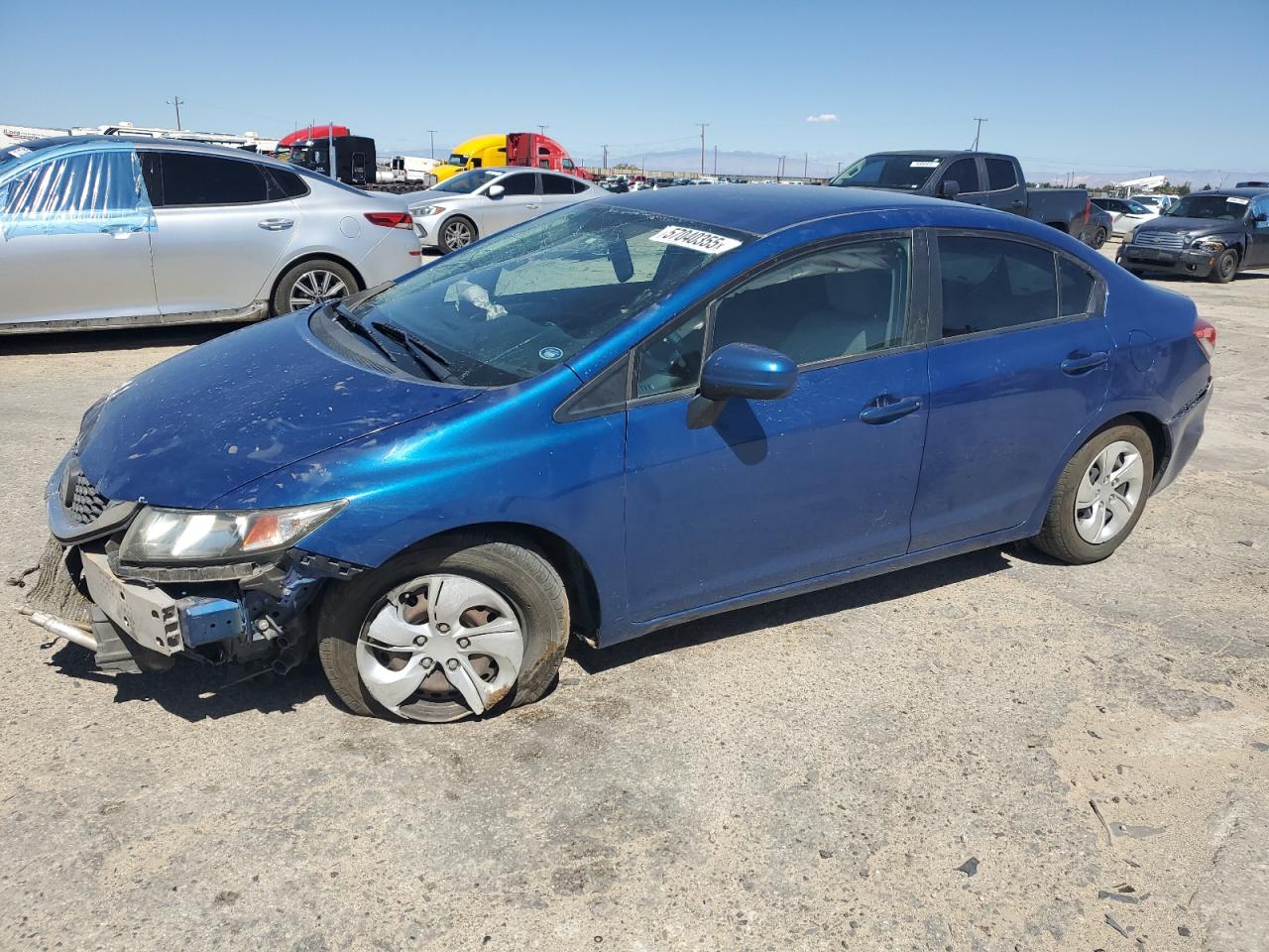 2014 Honda Civic Lx for Sale in Sun Valley, CA - Front End