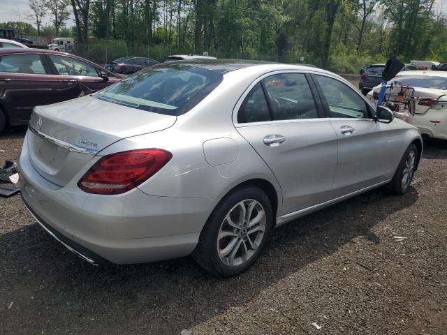  MERCEDES-BENZ C-CLASS 2017 Серебристый