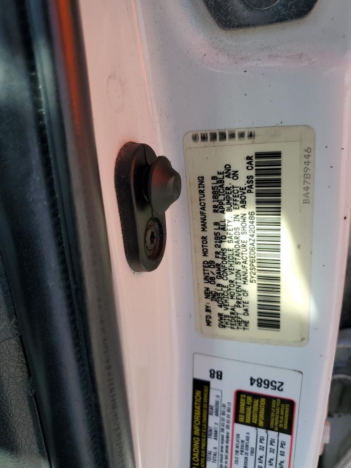 2010 Pontiac Vibe VIN: 5Y2SP6E06AZ420486 Lot: 56232515