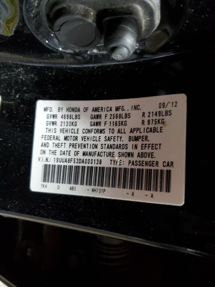 2013 Acura Tl Tech VIN: 19UUA8F53DA000138 Lot: 57076555