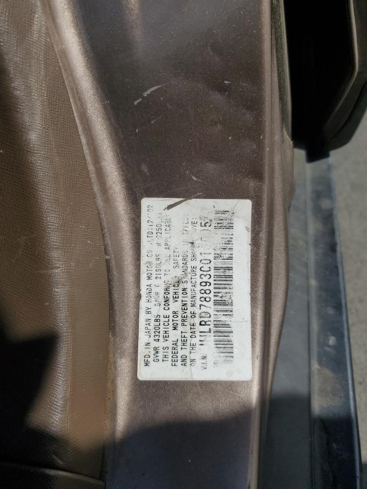 2003 Honda Cr-V Ex VIN: JHLRD78893C014905 Lot: 57349195
