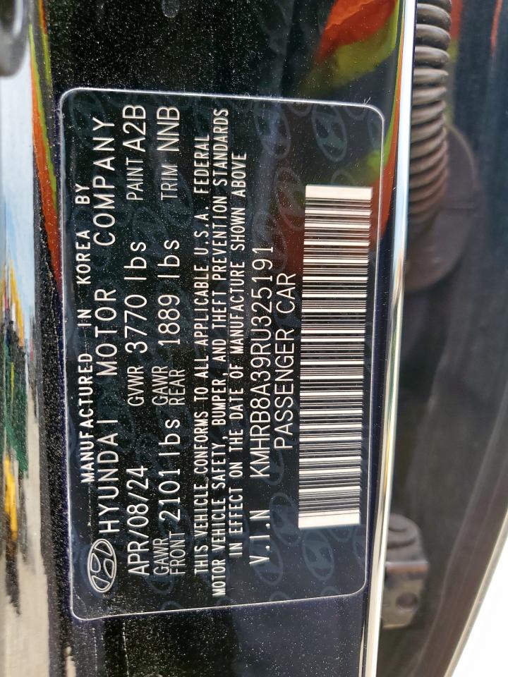 2024 Hyundai Venue Se VIN: KMHRB8A39RU325191 Lot: 58727385