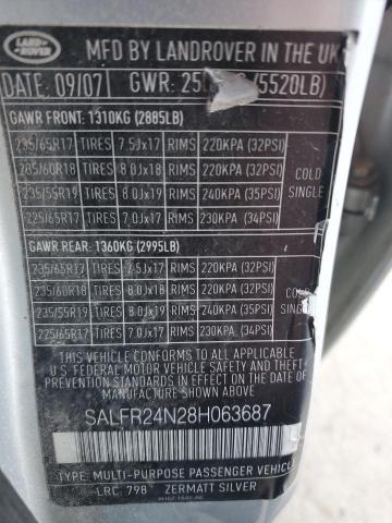 2008 LAND ROVER LR2 HSE