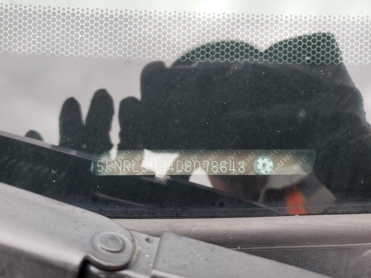 2013 Honda Odyssey Touring/Touring Elite VIN: 5FNRL5H94DB078648 Lot: 42923078