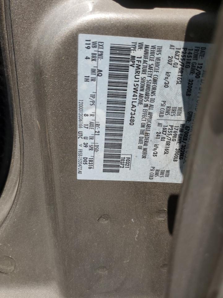 2001 Ford Expedition Xlt VIN: 1FMRU15W41LA73480 Lot: 56740535