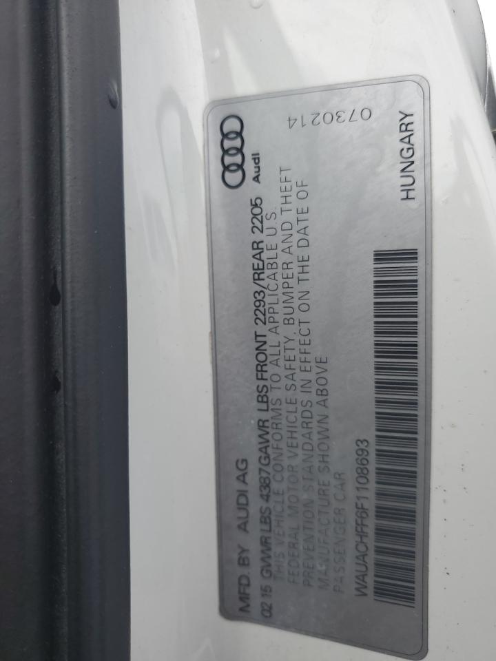 2015 Audi A3 Premium VIN: WAUACHFF6F1108693 Lot: 56202485