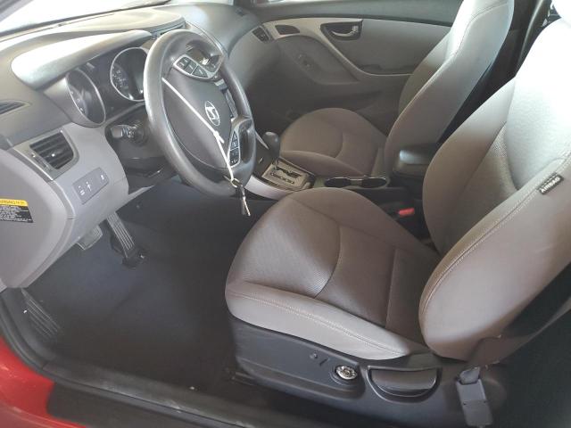  HYUNDAI ELANTRA 2013 Czerwony